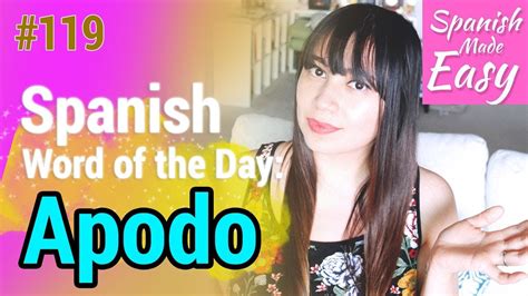 apodo in english|apodo in spanish.